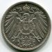 Монета Германия 1 марка 1907 год. D