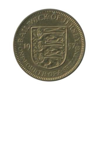 Джерси 1/4 шиллинга 1957 г.