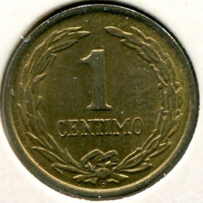 Монета Парагвай 1 сентимо 1950 год.