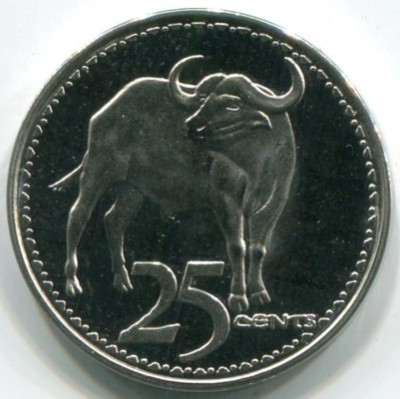 Монета Родезия 25 центов 2018 год.