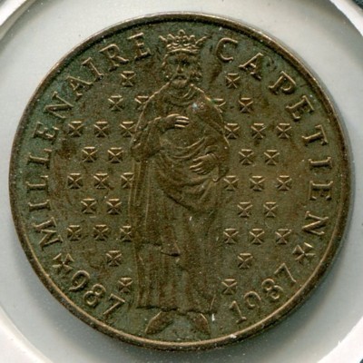 Монета Франция 10 франков 1987 год.