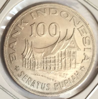 Монета Индонезия 100 рупий 1978 год