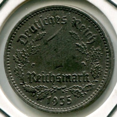 Монета Германия 1 марка 1935 год. А