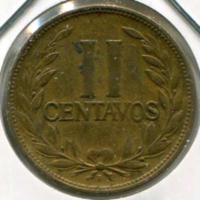 Монета Колумбия 2 сентаво 1955 год.