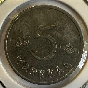 Финляндия, 5 марок 1955 г.