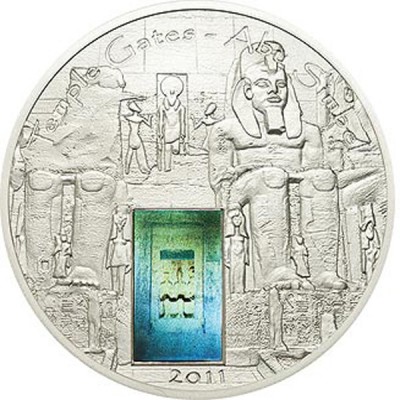 Палау, 5 долларов, "Врата храма Абу Симбел" 2011 год