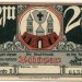 Банкнота коммуна Бютов 2 марки 1922 год.