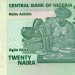 Нигерия, банкнота 20 найра, 2017 год (пластик)