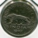Монета Индия 1/4 рупии 1947 год.