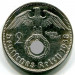 Монета Германия 2 марки 1938 год. Е