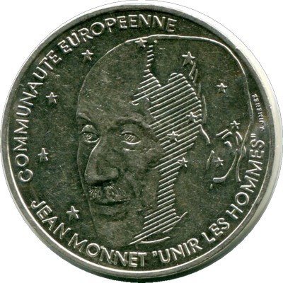 Франция, 100 франков "Жан Моне", 1992 год