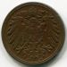 Монета Германия 1 пфенниг 1897 год. А
