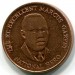 Монета Ямайка 25 центов 1996 год.