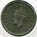 Монета Индия 1/2 рупии 1947 год.