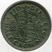 Монета Великобритания 1/2 кроны 1949 год.