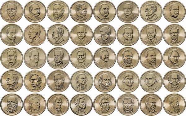 Набор монет Президенты США