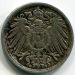 Монета Германия 5 пфеннигов 1906 год. G