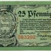 Банкнота город Прюм 25 пфеннигов 1920 год.