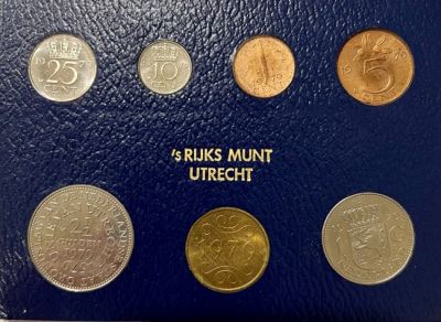 Нидерланды набор монет 1979 (6 монет+жетон)