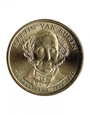 США, 1 доллар, 8-й президент Мартин Ван Бюрен 2008 г.
