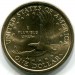 Монета США 1 доллар 2002 год. P "Сакагавея"