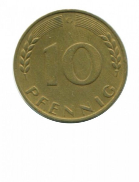 ФРГ 10 пфеннигов 1969 г.  G