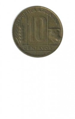 Аргентина 10 сентаво 1950 г.