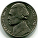 Монета США 5 центов 1976 год.