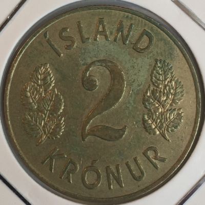 Монета Исландия 2 кроны 1946 год