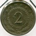 Монета Югославия 2 динара 1972 год.