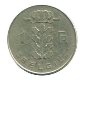Бельгия 1 франк 1978 г.