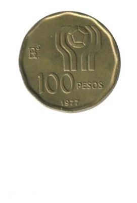 Аргентина 100 песо 1977 г.