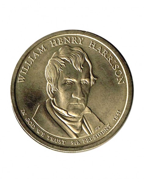 США, 1 доллар, 9-й президент Уильям Гаррисон 2009 г.