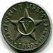 Монета Куба 5 сентаво 1960 год.