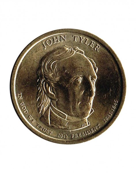 США, 1 доллар, 10-й президент Джон Тайлер 2009 г.