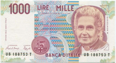 Италия 100 лир 1990 г.