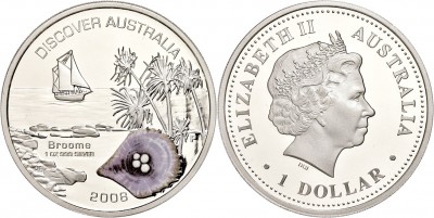 Австралия, 1 доллар " Дискавери. Broome" 2008 год