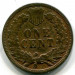 Монета США 1 цент 1897 год. 