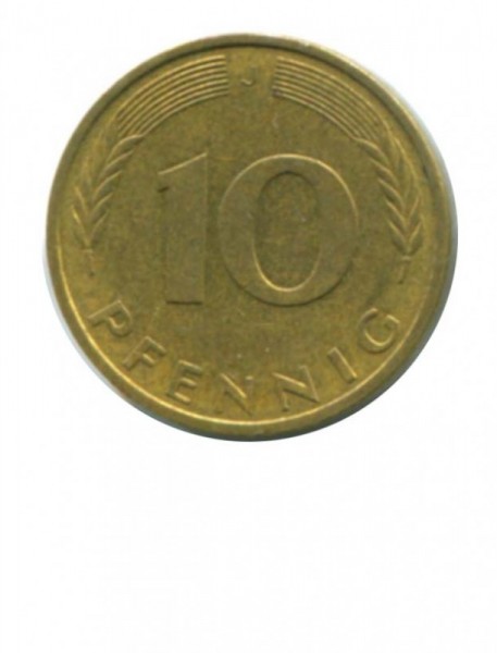 ФРГ 10 пфеннигов 1981 г.  J