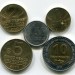 Уругвай набор из 5-ти монет.