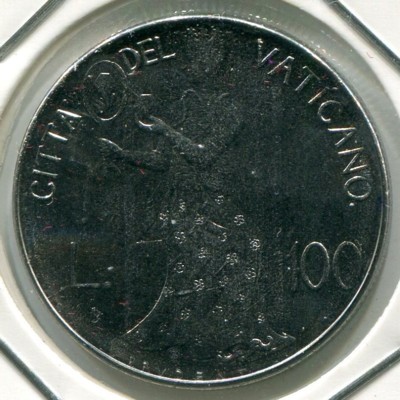 Монета Ватикан 100 лир 1979 год.