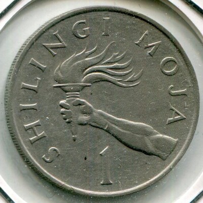 Монета Танзания 1 шиллинг 1980 год.