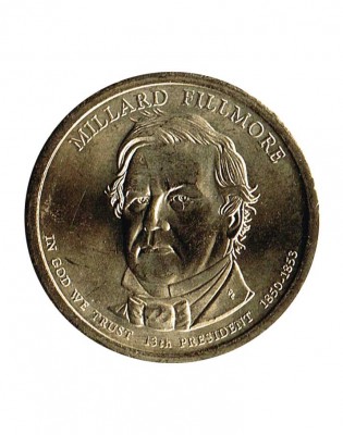 США, 1 доллар, 13-й президент Миллард Филлмор 2010 г.