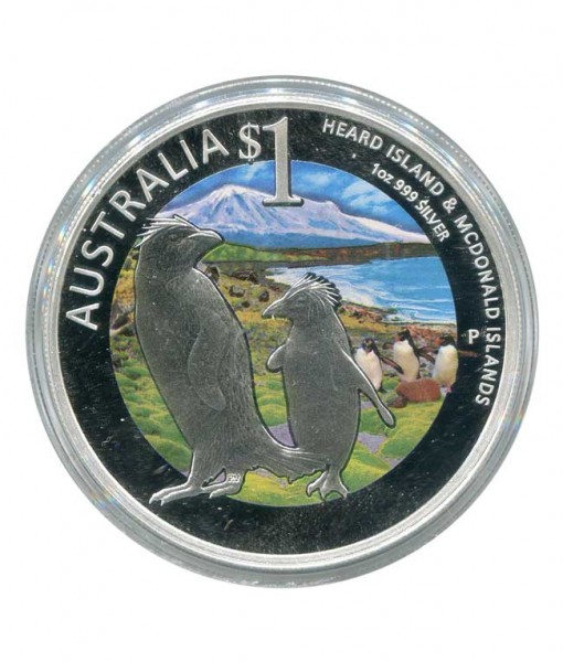 Австралия, 1 доллар 2011 г. Пингвины