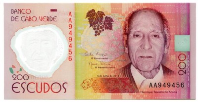 Банкнота Кабо-Верде 200 эскудо 2014 год. 