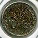 Монета Французский Индокитай 10 центов 1941 год.