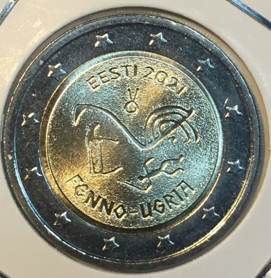 Монета Эстония 2 евро 2021 года 