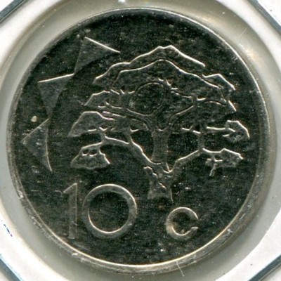 Монета Намибия 10 центов 2002 год.