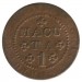 Ангола 1 макута 1814 г.