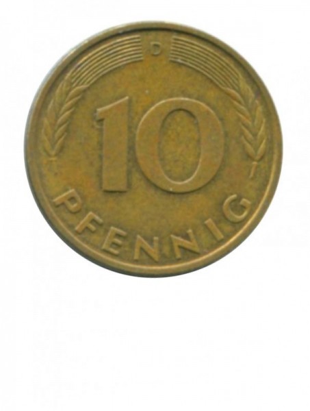 ФРГ 10 пфеннигов 1984 г.  D